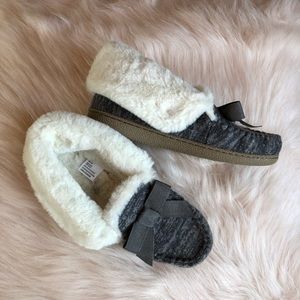 Sonoma Plush Bow House Slippers